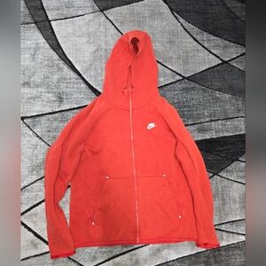 Nike Men's Zip Up Red Sweater